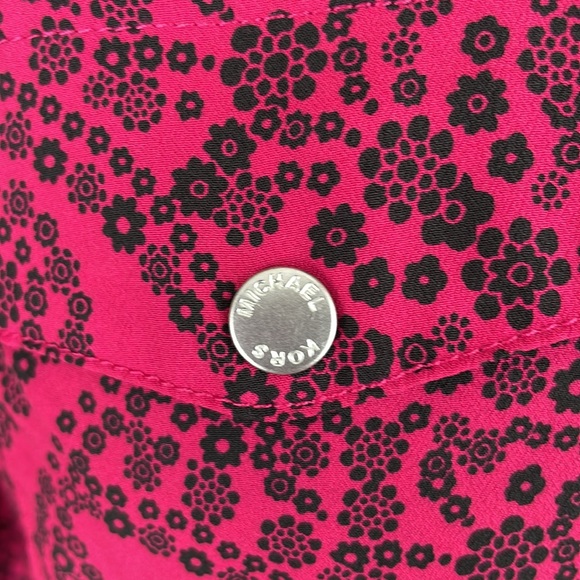 MICHAEL KORS ~ Floral Paisley-Print Zip-Up Top ~ Azalea ~ NWT! - Picture 4 of 13